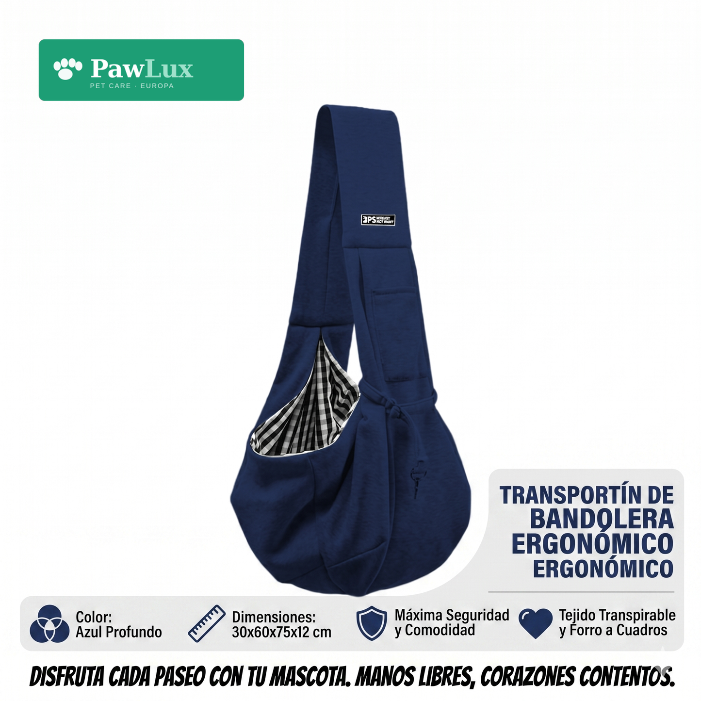Bolso Transportín para Mascotas — Paseos y Viajes
