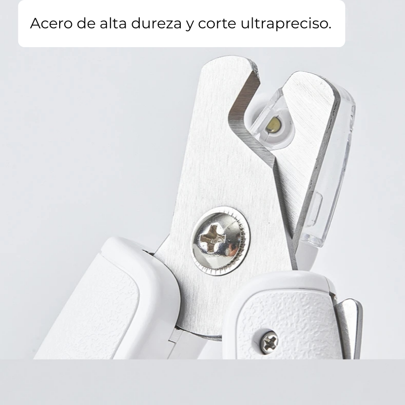 Cortauñas Profesional para Mascotas con Luz LED y Batería